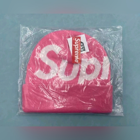 Pink 💘 Supreme UNISEX Beanie Skully Winter hat cap 🔥 - Picture 4 of 6